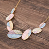 Wholesale Ladies Enamel Geometric Starfish Zinc Alloy Necklace With Paint Oil Processing And Irregular Flower Design