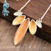 Wholesale Ladies Enamel Geometric Starfish Zinc Alloy Necklace With Paint Oil Processing And Irregular Flower Design