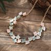 Wholesale Ladies Enamel Geometric Starfish Zinc Alloy Necklace With Paint Oil Processing And Irregular Flower Design