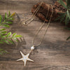 Wholesale Ladies Enamel Geometric Starfish Zinc Alloy Necklace With Paint Oil Processing And Irregular Flower Design
