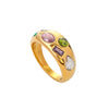 Wholesale Ladies Fashion Ring In 18K Gold Plated Stainless Steel With Geometric Design And Electroplating Treatment