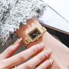 Wholesale Ladies Fashionable Small Square Thin Strap Quartz Watch With Iron Strap Alloy Case