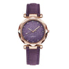 Wholesale Ladies Frosted Imitation Leather Belt Round Dial Quartz Watch Made Of Alloy And Stainless Steel With Ordinary Glass Mirror And Pin Buckle In Leisure Style