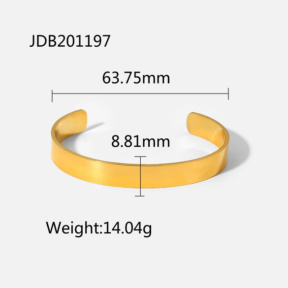 Wholesale Ladies Geometric Retro Zircon Stainless Steel Electroplated Bracelet Jewelry