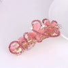 Wholesale Ladies Hair Accessories Alloy Nickelfree Plated Electroplated Cat's Eye Flower Hair Clip