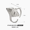 Wholesale Ladies Natural Style Stainless Steel Conch Electroplated Ring