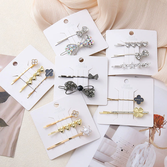 Wholesale Ladies Plastic Resin Retro Butterfly Love Hairpin With Cute Design And Manual Processing