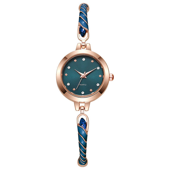 Wholesale Ladies Quartz Watch Alloy Material Round Dial Leisure Style