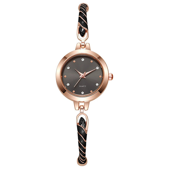 Wholesale Ladies Quartz Watch Alloy Material Round Dial Leisure Style