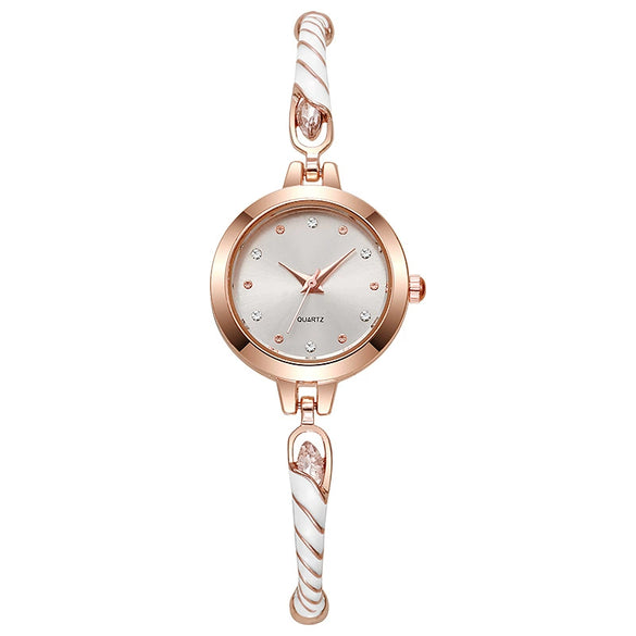 Wholesale Ladies Quartz Watch Alloy Material Round Dial Leisure Style
