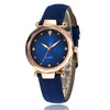 Wholesale Ladies Quartz Watch With Frosted Imitation Leather Strap Alloy Case Round Dial And Luminous Pointer