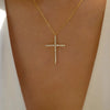 Wholesale Ladies Retro Virgin Mary Cross Pendant Necklace With Alloy Material And Electroplating Treatment In Geometric Style