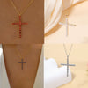 Wholesale Ladies Retro Virgin Mary Cross Pendant Necklace With Alloy Material And Electroplating Treatment In Geometric Style