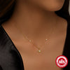 Wholesale Ladies S925 Sterling Silver Classic Star Stacked Wear Necklace With Geometric Pattern And Electroplating O Chain