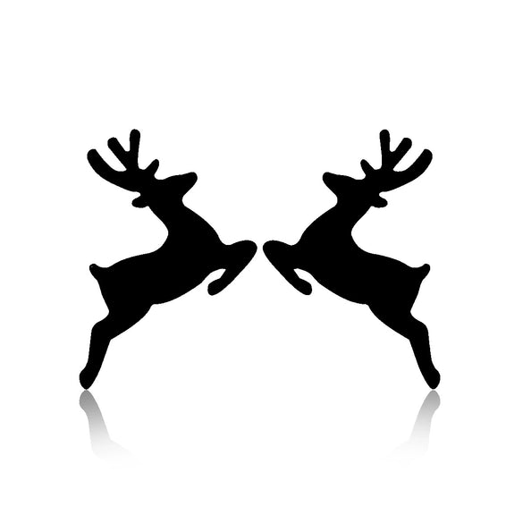 Wholesale Ladies Simple Stainless Steel Electroplated Christmas Tree Earrings
