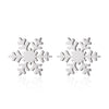 Wholesale Ladies Simple Stainless Steel Electroplated Christmas Tree Earrings
