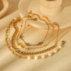 Wholesale Ladies Stainless Steel And 18K Gold Bracelet With Diamond Inlay And Delicate Style