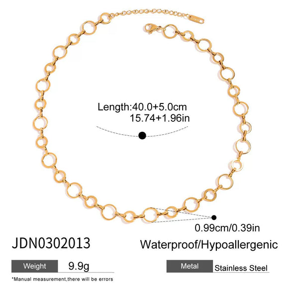 Wholesale Ladies Stainless Steel And Titanium Steel Handmade Electroplated Necklace