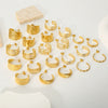 Wholesale Ladies Stainless Steel Earrings With Geometric Design And Electroplating Treatment French Retro Style