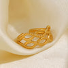 Wholesale Ladies Stainless Steel Geometric Cross Open Ring 18K Gold Plated