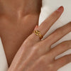 Wholesale Ladies Stainless Steel Geometric Pig Nose Ring 18K Gold Plated