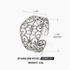 Wholesale Ladies Stainless Steel Goldplated Pattern Ring