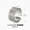 Wholesale Ladies Stainless Steel Goldplated Pattern Ring