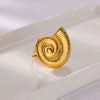 Wholesale Ladies Stainless Steel Heart Shape Electroplated Lip Ring And Conch Ring With Personality Design