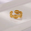 Wholesale Ladies Stainless Steel Heart Shape Electroplated Lip Ring And Conch Ring With Personality Design