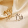Wholesale Ladies Stainless Steel Heart Shape Electroplated Love Ring