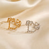 Wholesale Ladies Stainless Steel Heart Shape Electroplated Love Ring