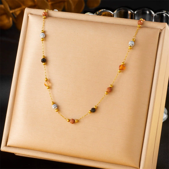 Wholesale Ladies Stainless Steel Heartshaped Pendant Necklace With Electroplating Process And Vintage Design