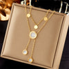 Wholesale Ladies Stainless Steel Heartshaped Pendant Necklace With Electroplating Process And Vintage Design