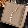 Wholesale Ladies Stainless Steel Heartshaped Pendant Necklace With Electroplating Process And Vintage Design