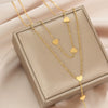 Wholesale Ladies Stainless Steel Heartshaped Pendant Necklace With Electroplating Process And Vintage Design
