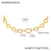 Wholesale Ladies Stainless Steel Love Circle Stitching Chain Bracelet With 5A Zircon Geometric Pattern Electroplating Light Luxury Temperament