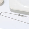 Wholesale Ladies 925 Sterling Silver Geometric Side Chain Necklace With Electroplating