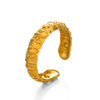 Wholesale Ladies Titanium Stainless Steel Flower Electroplated Ring Simple Hip Hop Niche Design