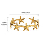 Wholesale Ladies Titanium Steel Opening Starfish Bracelet With Marine Element Texture And Electroplating Processing