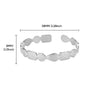 Wholesale Ladies Titanium Steel Opening Starfish Bracelet With Marine Element Texture And Electroplating Processing