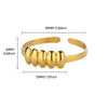 Wholesale Ladies Titanium Steel Opening Starfish Bracelet With Marine Element Texture And Electroplating Processing