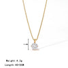 Wholesale Ladies Titanium Steel Pendant Necklace With Geometric Design And Electroplating Treatment