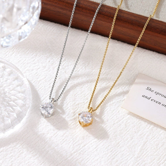 Wholesale Ladies Titanium Steel Pendant Necklace With Geometric Design And Electroplating Treatment