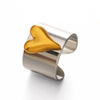 Wholesale Lady's Heartshaped Electroplated Stainless Steel Ring