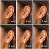 Wholesale Lady's Imitation Pearl Earrings Copper Geometric Electroplated