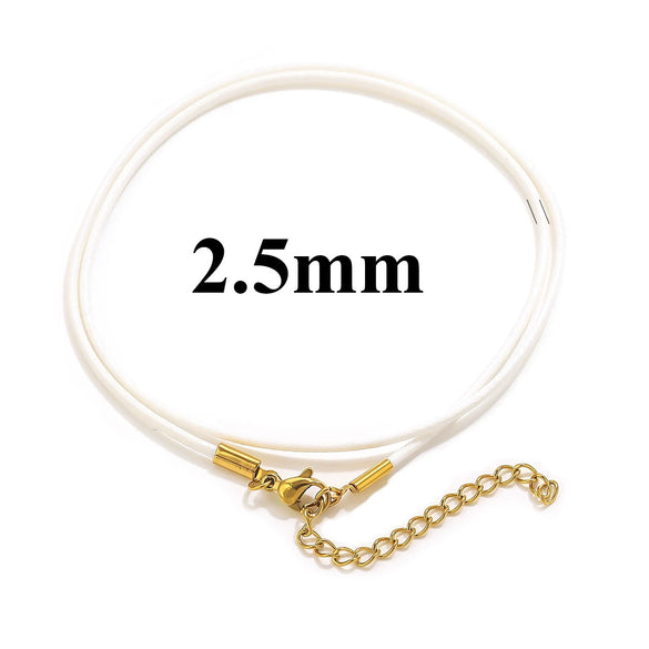 Wholesale Lanyard Necklace Stainless Steel Geometric Handmade Minimalist Wax Rope Leather Rope Pendant
