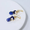 Wholesale Lapis Lazuli Earrings Geometric Fashion Natural Electroplating Jewelry For Women