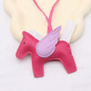 Wholesale Leather Cartoon Small Pegasus Pattern Creative Sturdy Backpack Keychain Pendant