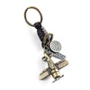 Wholesale Leather Rope Woven Fighter Punk Jewelry Keychain Nihaojewelry