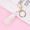 Wholesale Leather Tassel Keychain Pu Leather Bag Pendant Clothing Accessories